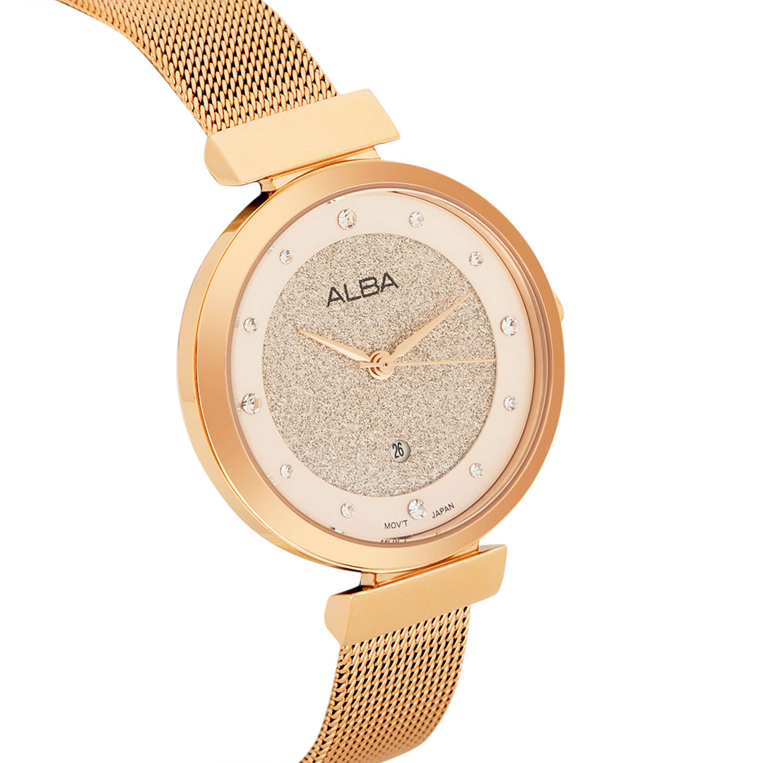 Alba AH7CA0X1 Pink Shimmer Ladies Watch