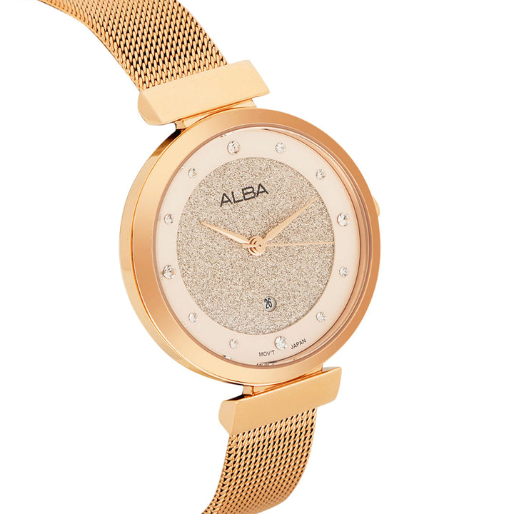 Alba AH7CA0X1 Pink Shimmer Ladies Watch