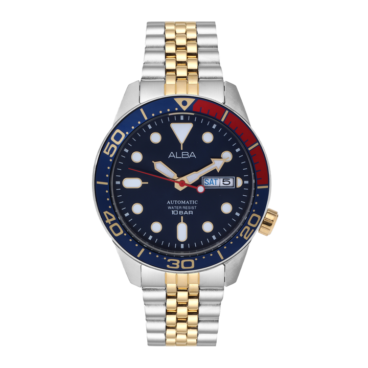 Alba AL4185X1 Blue Dial Mechanical