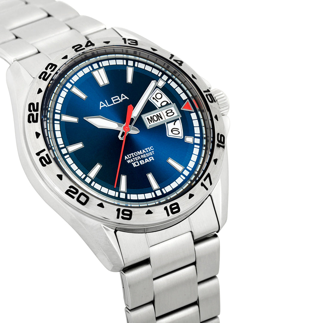 Alba AL4475X1 Deep Blue Dial Mechanical