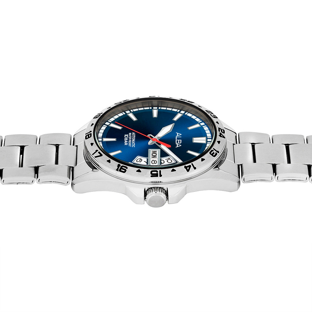 Alba AL4475X1 Deep Blue Dial Mechanical
