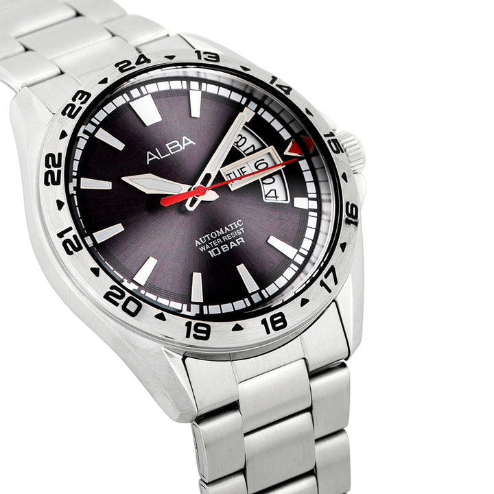 Alba AL4479X1 Steel Grey Dial Mechanical