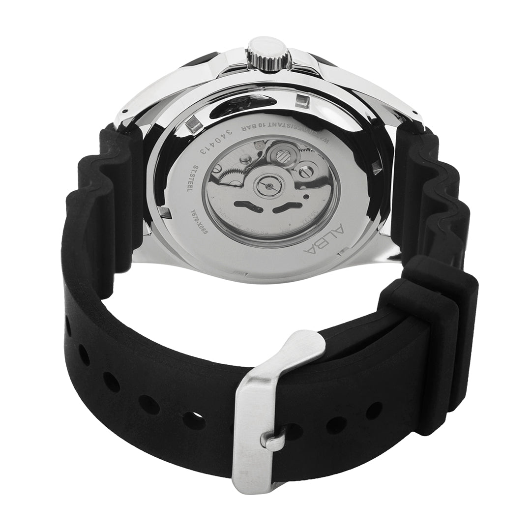 Alba AL4493X1 Deep Blue With Silicone Strap Mechanical