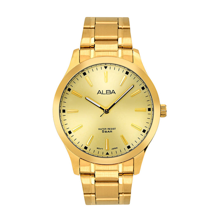 Alba ARX018X1 Gold Metallic Strap Watch