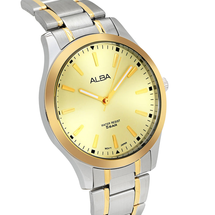 Alba ARX020X1 Dual Tone Metallic Strap Watch