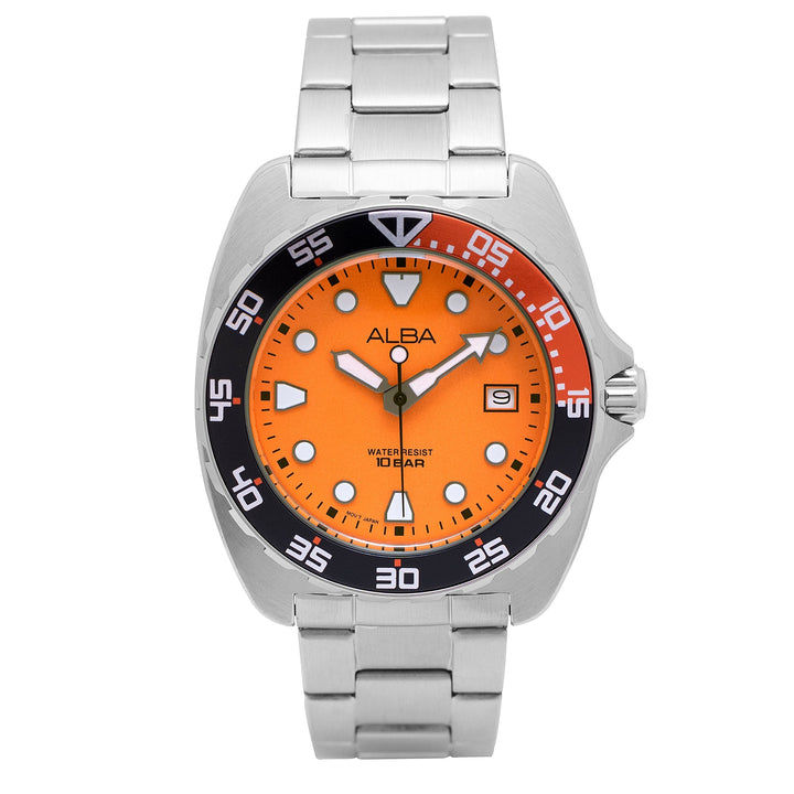 Alba AS9M93X1 Vivid Orange Luminous Watch