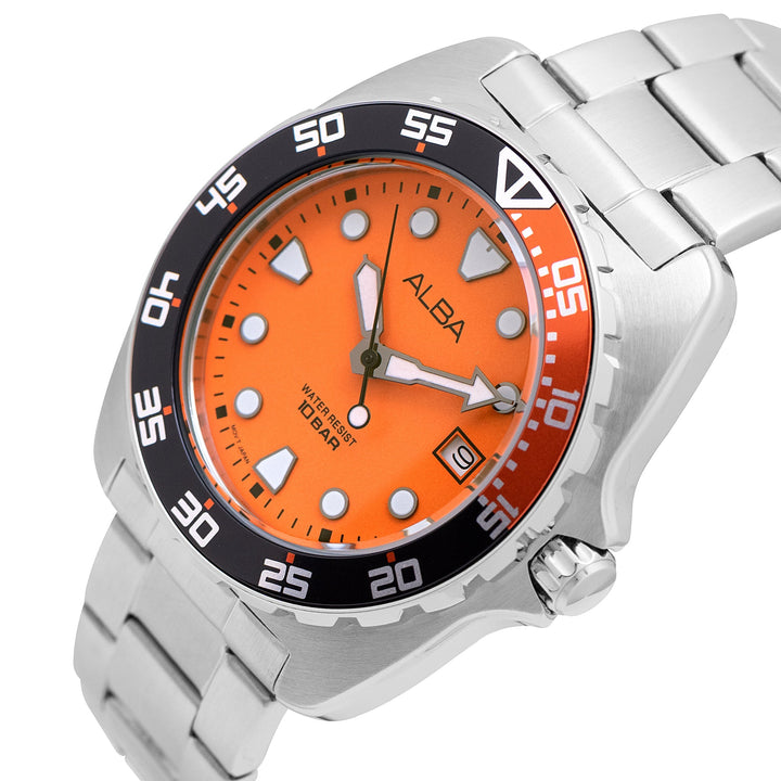 Alba AS9M93X1 Vivid Orange Luminous Watch