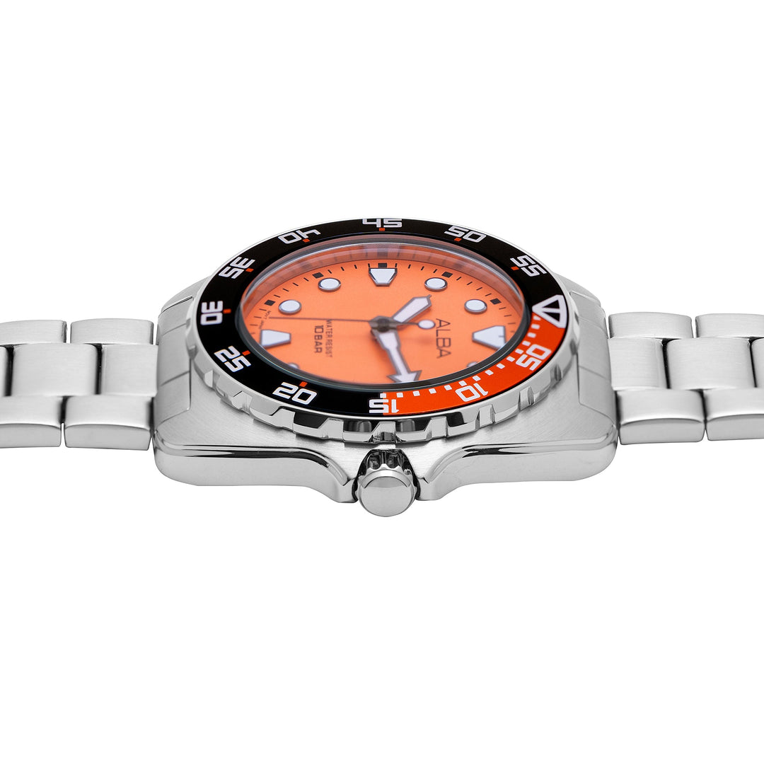 Alba AS9M93X1 Vivid Orange Luminous Watch