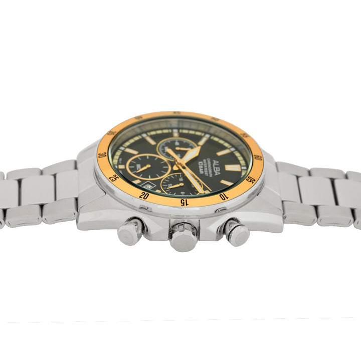 Alba AT3J19X1 Midnight Black Dial Chronograph