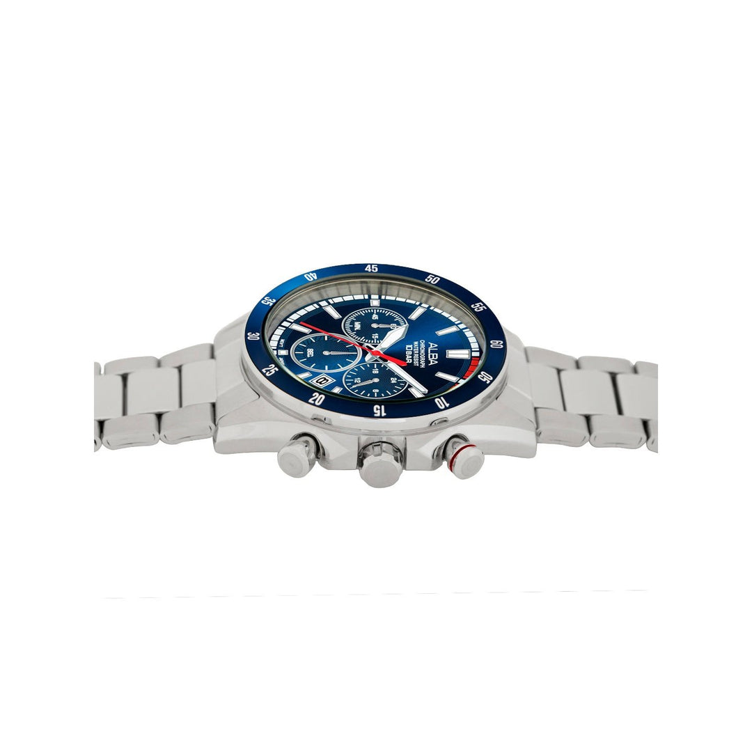 Alba AT3J27X1 Deep Blue Dial Chronograph