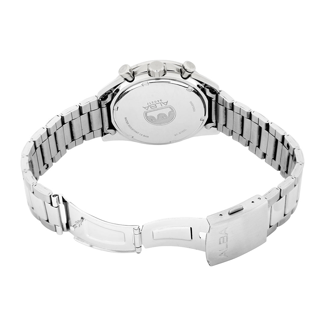 Alba AT3J31X1 Silver-Whit Dial Chronograph