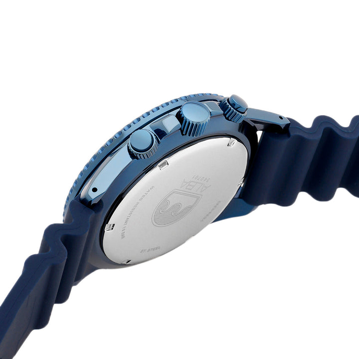 Alba AT3J45X1 Cobalt Blue Dial With Blue+Orange Bezel Chronograph