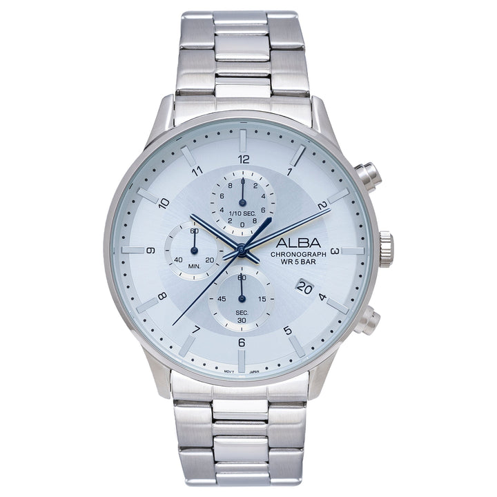 Alba AM3767X1 Silver-White Dial Chronograph