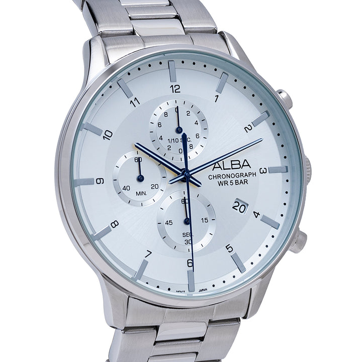 Alba AM3767X1 Silver-White Dial Chronograph