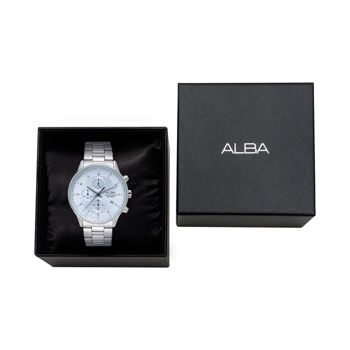 Alba AM3767X1 Silver-White Dial Chronograph