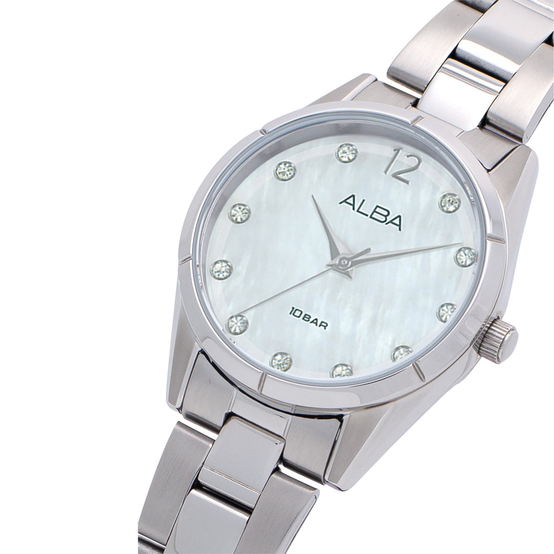 Alba AH8747X1 Pale Blue Mother Of Pearl Ladies Watch