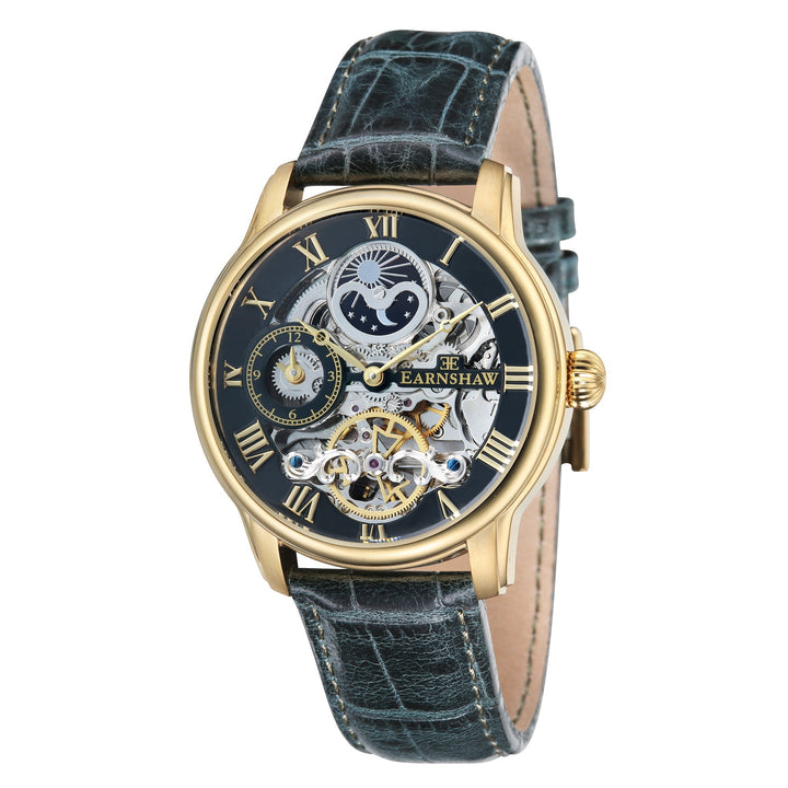 Earnshaw ES-8006-09 Longitude Automatic Skeleton Dual Time Multifunction