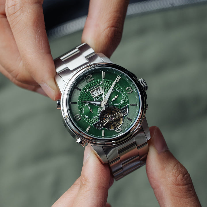 Earnshaw ES-8177-33 Marylebone Automatic Skeleton Grand Open Heart