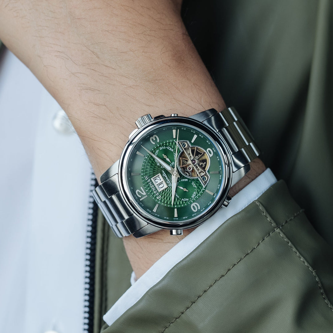 Earnshaw ES-8177-33 Marylebone Automatic Skeleton Grand Open Heart