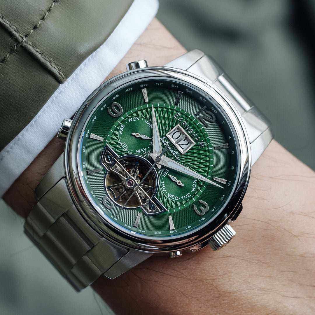 Earnshaw ES-8177-33 Marylebone Automatic Skeleton Grand Open Heart