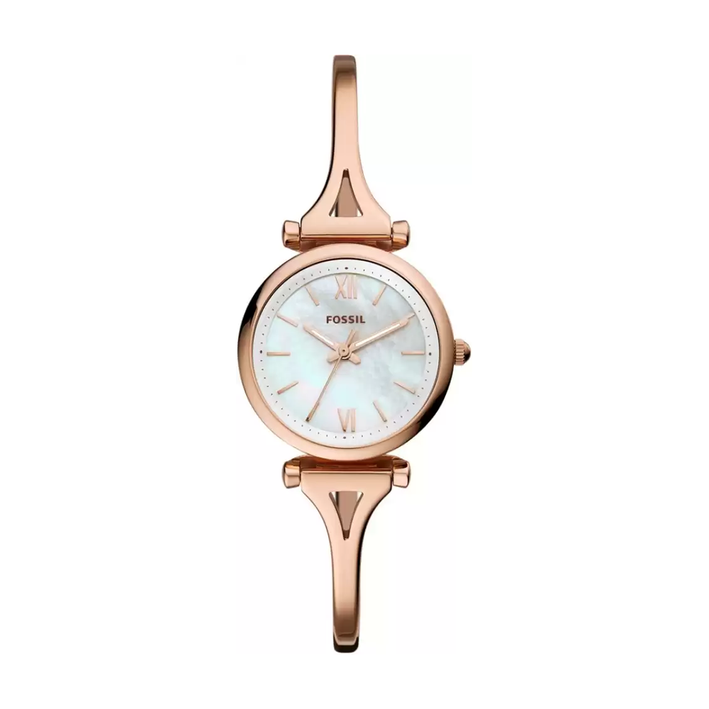 Fossil ES4500 Carlie Mini Three-Hand Rose Gold-Tone Stainless Steel Watch