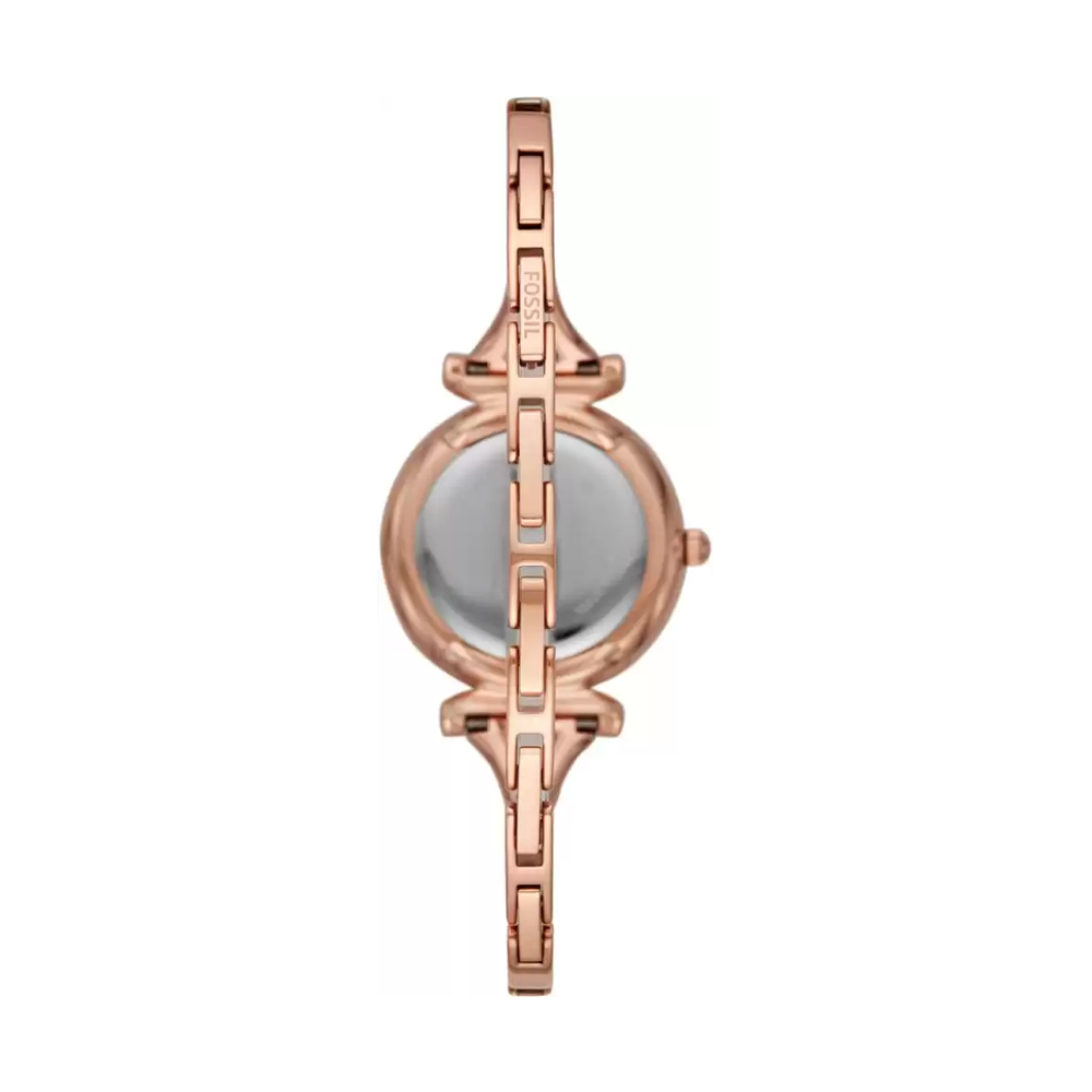 Fossil ES4500 Carlie Mini Three-Hand Rose Gold-Tone Stainless Steel Watch