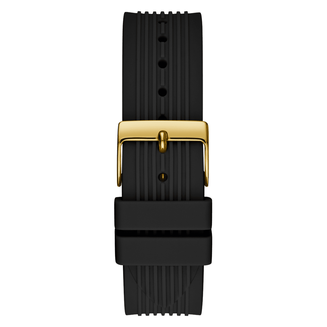 GUESS Ladies Black Gold Tone Multi-Function Watch