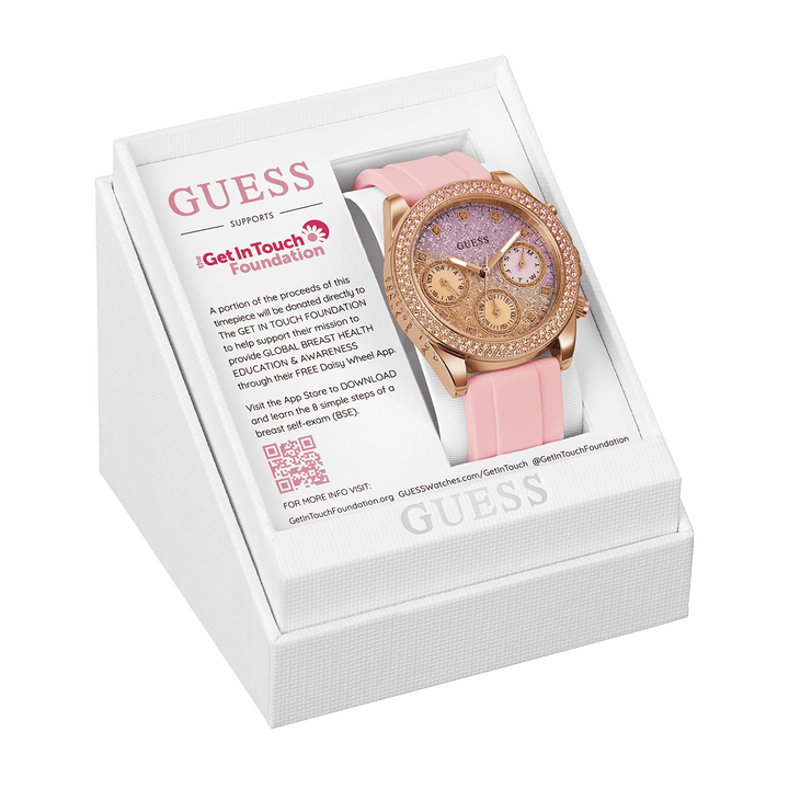 GUESS Ladies Sparkling Pink Limited Edition Watch