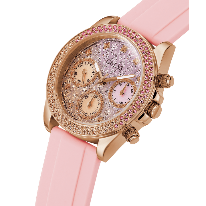 GUESS Ladies Sparkling Pink Limited Edition Watch