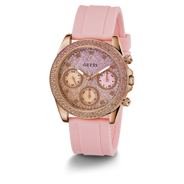 GUESS Ladies Sparkling Pink Limited Edition Watch