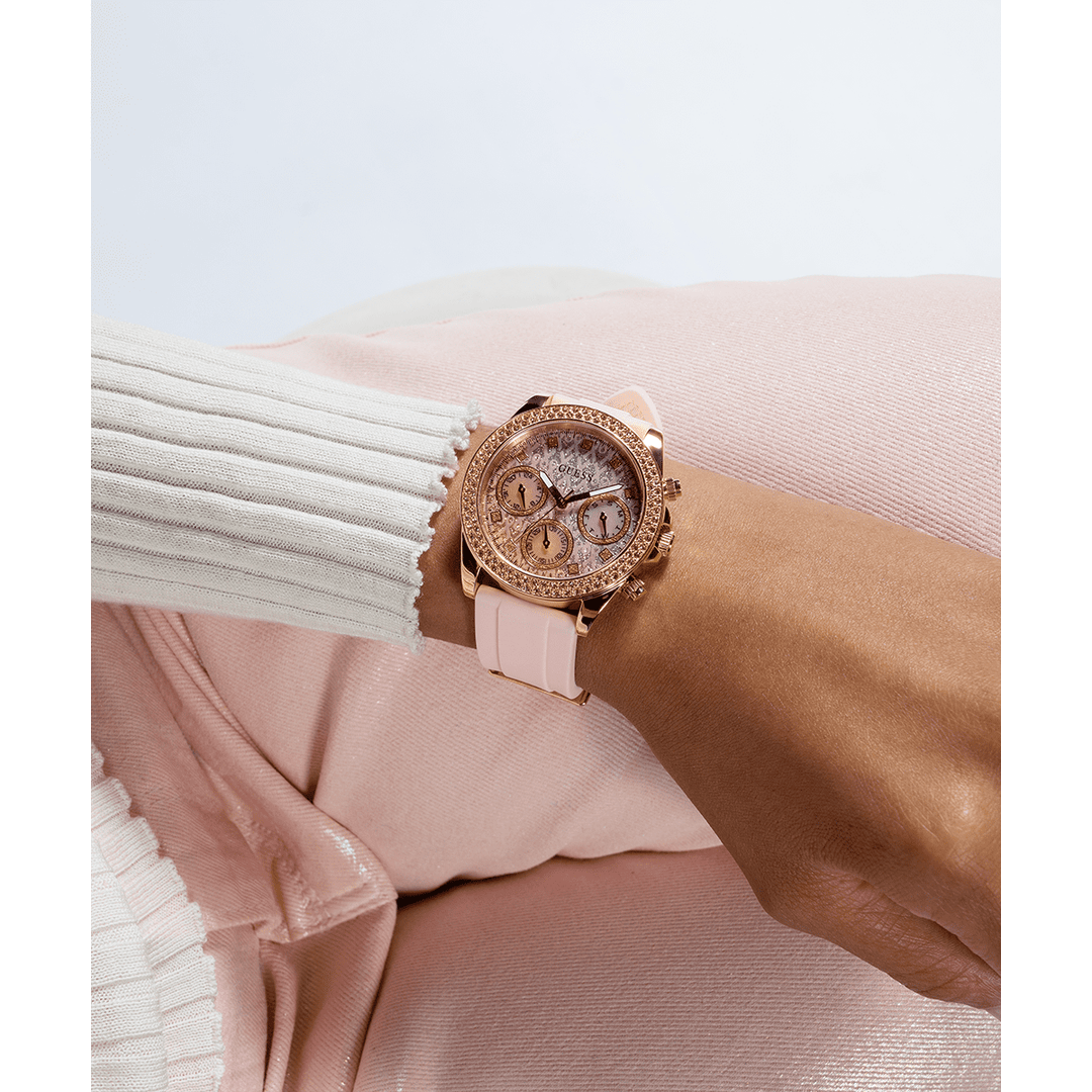 GUESS Ladies Sparkling Pink Limited Edition Watch