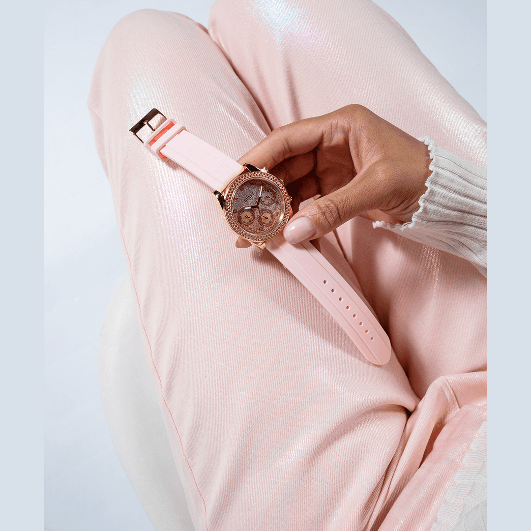 GUESS Ladies Sparkling Pink Limited Edition Watch