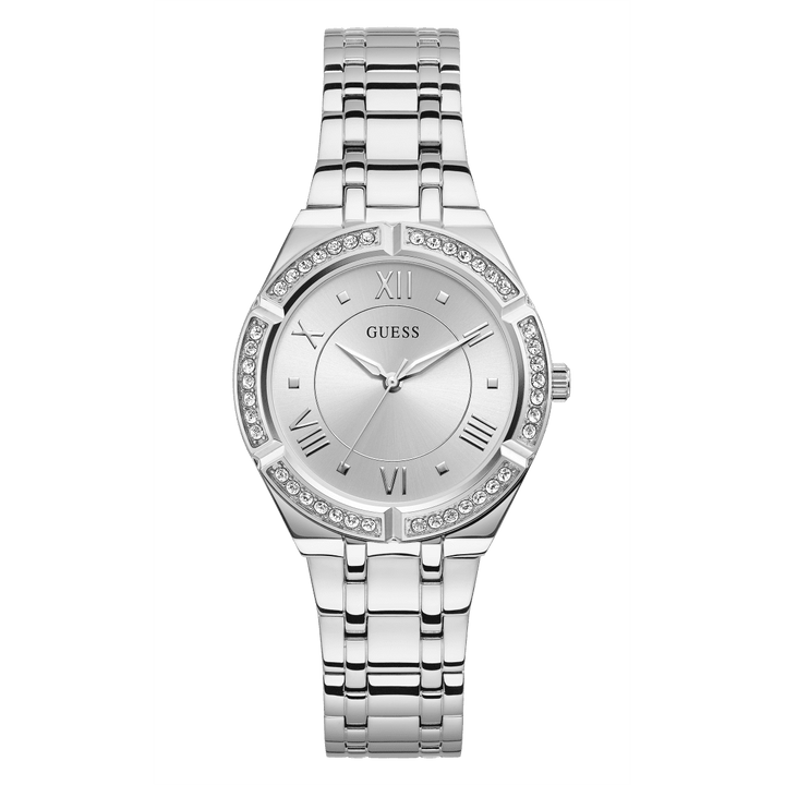 GUESS Ladies Silver Tone Analog Watch