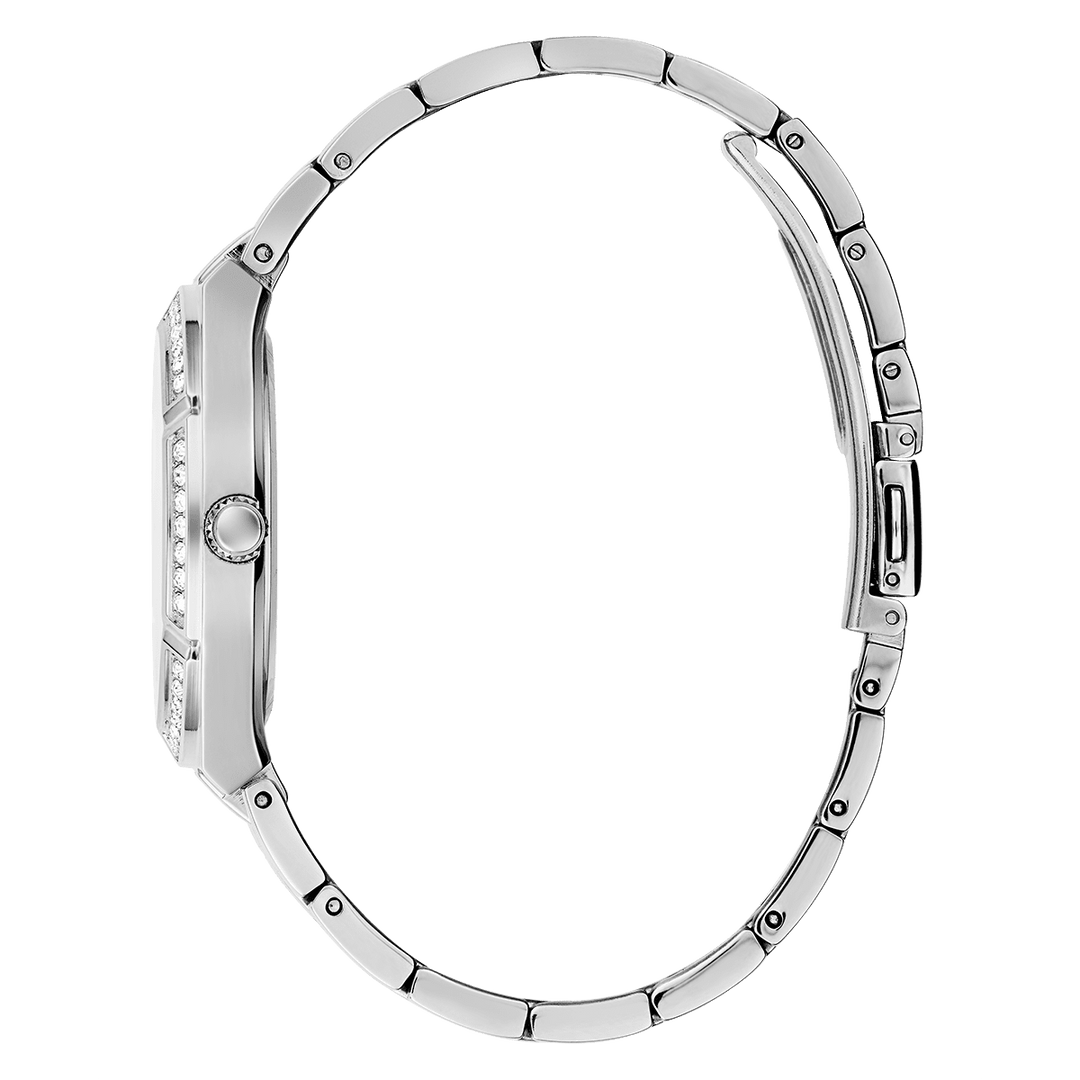 GUESS Ladies Silver Tone Analog Watch