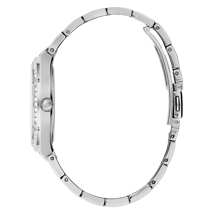 GUESS Ladies Silver Tone Analog Watch