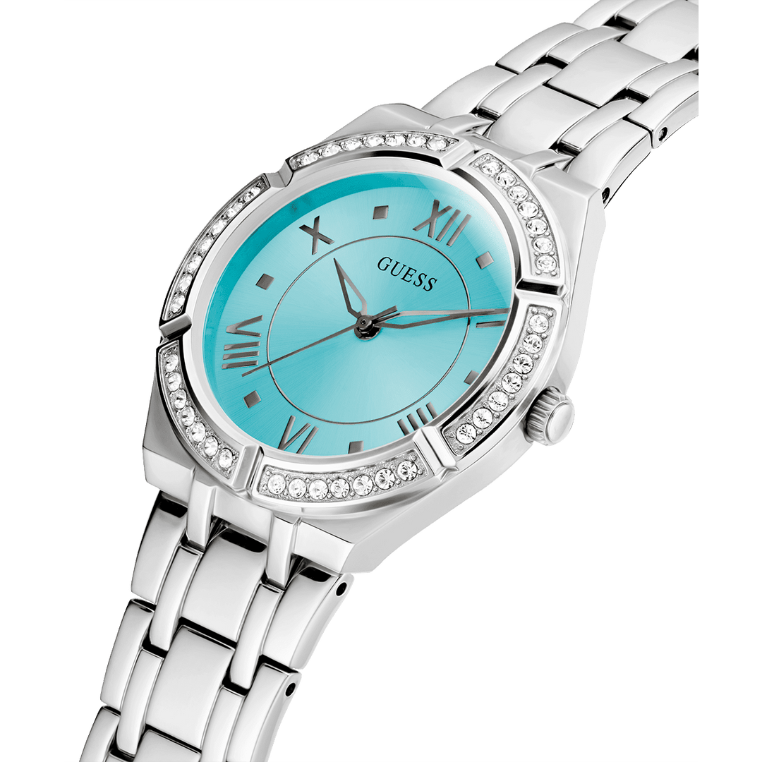 GUESS Ladies Silver Tone Analog Watch