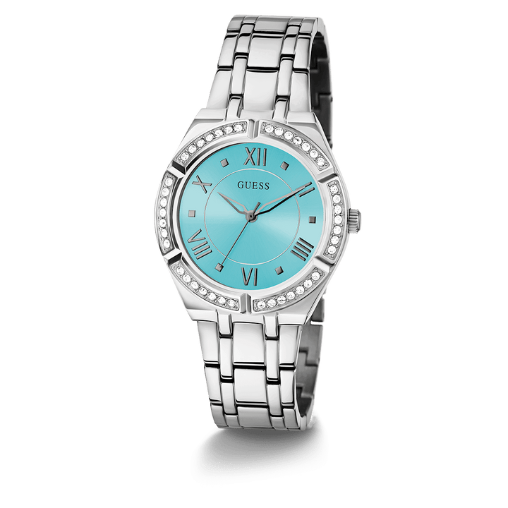 GUESS Ladies Silver Tone Analog Watch