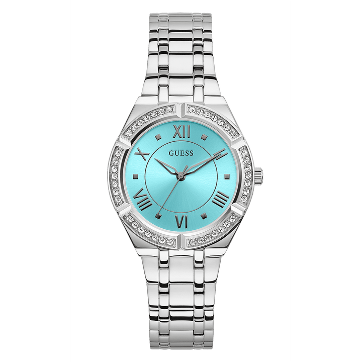 GUESS Ladies Silver Tone Analog Watch