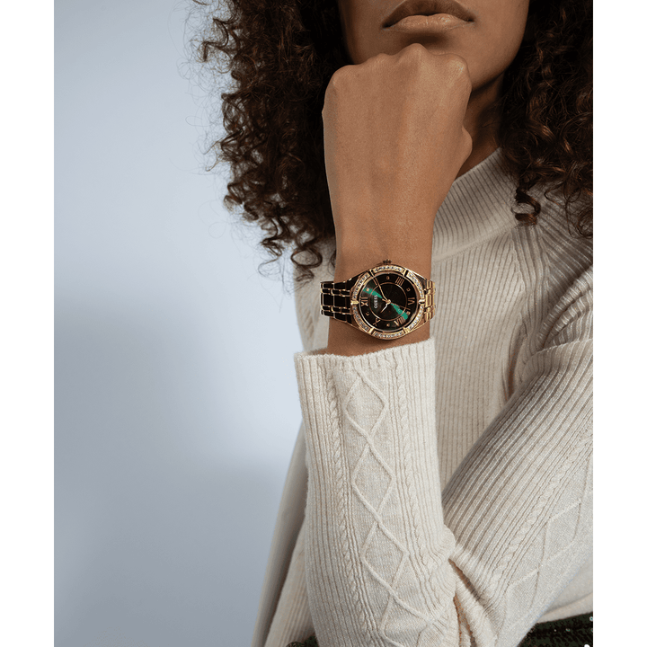 GUESS Ladies Gold Tone Analog Watch