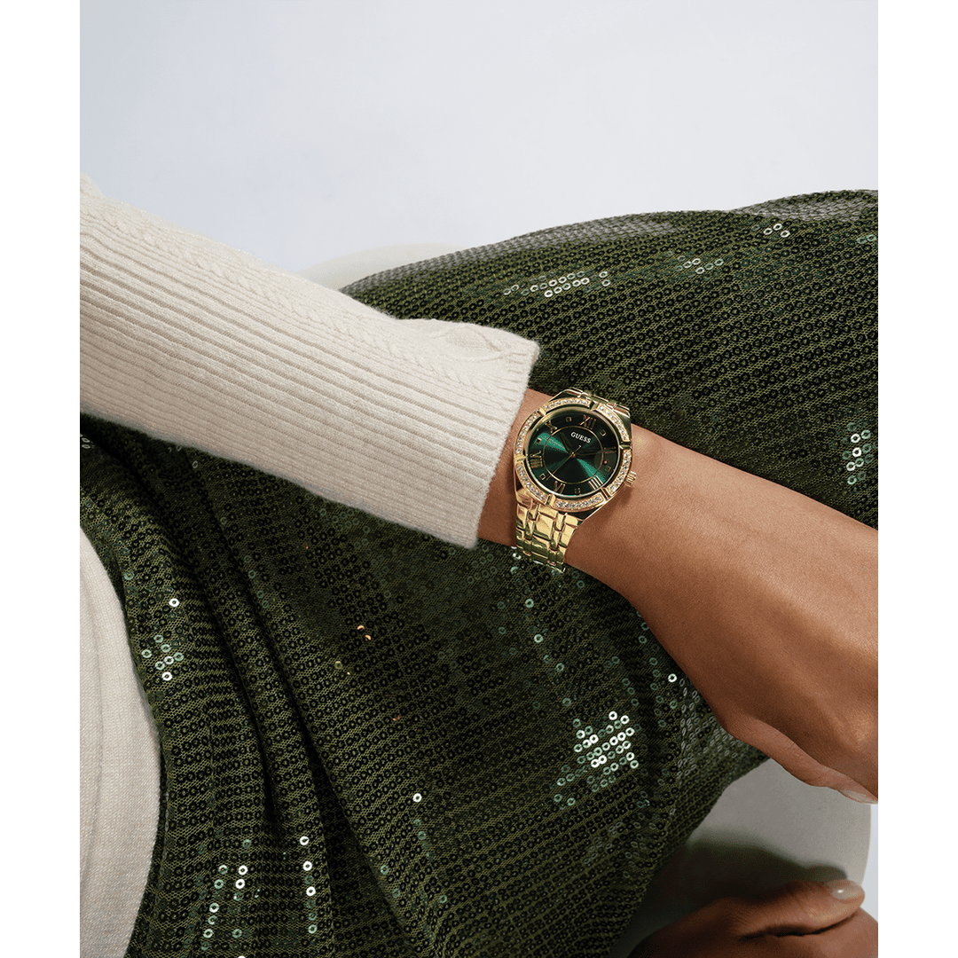 GUESS Ladies Gold Tone Analog Watch