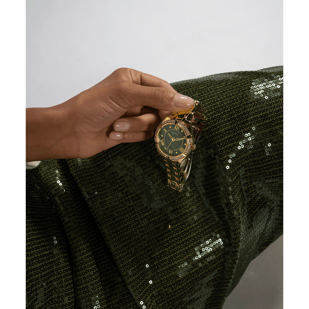 GUESS Ladies Gold Tone Analog Watch