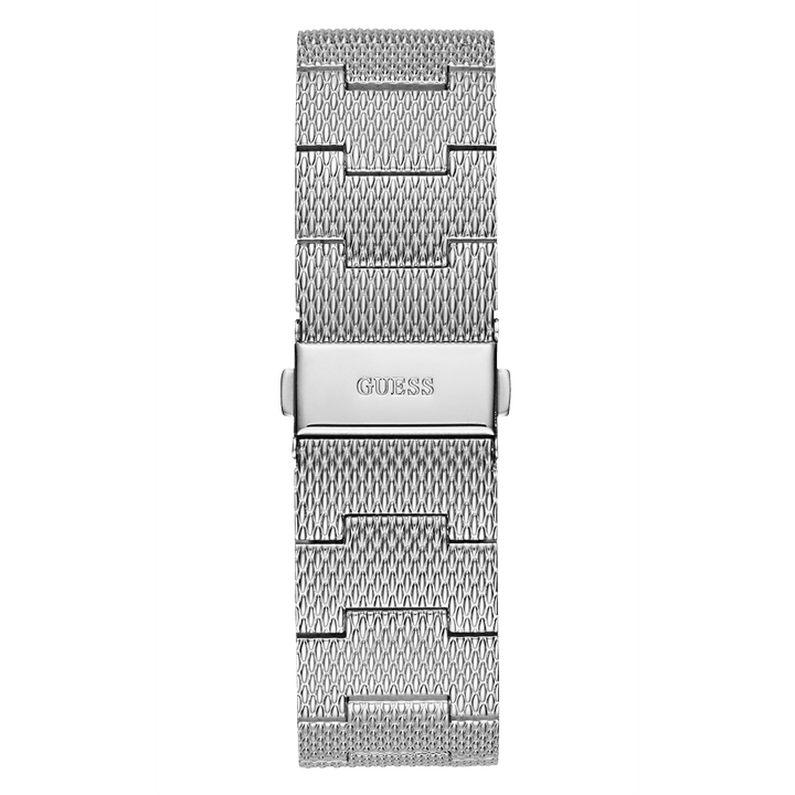 GUESS Mens Silver Tone Analog Watch