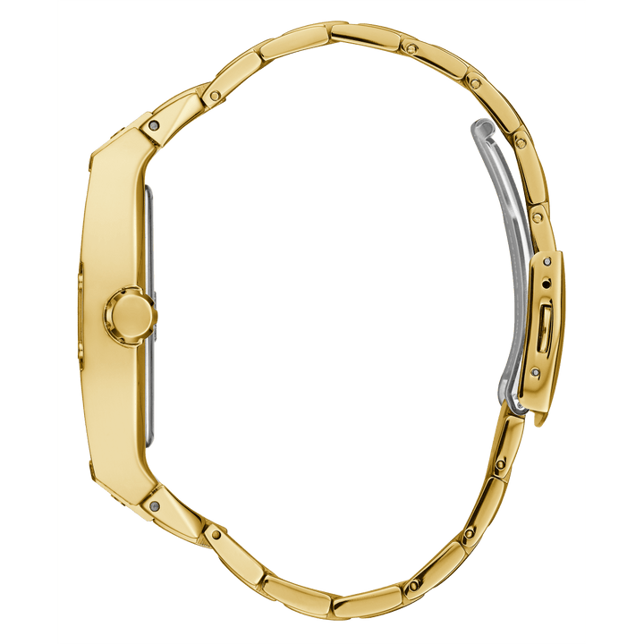 GUESS Mens Gold Tone Multi-Function Watch