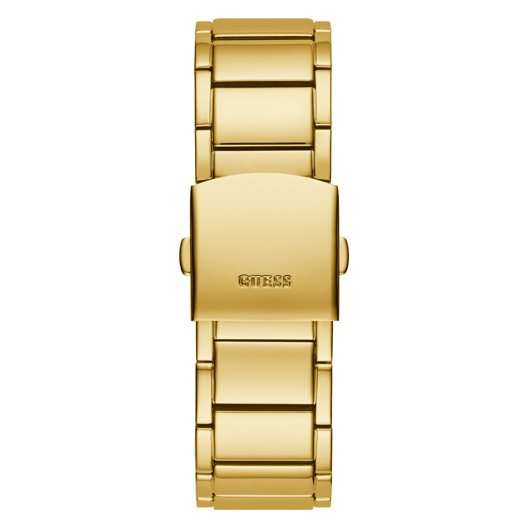 GUESS Mens Gold Tone Multi-Function Watch