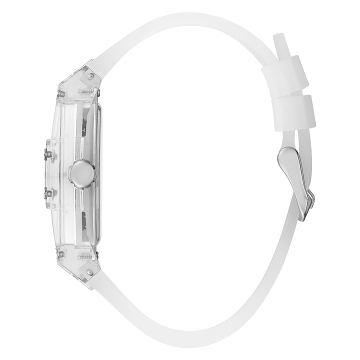 GUESS Mens Clear Multi-Function Watch