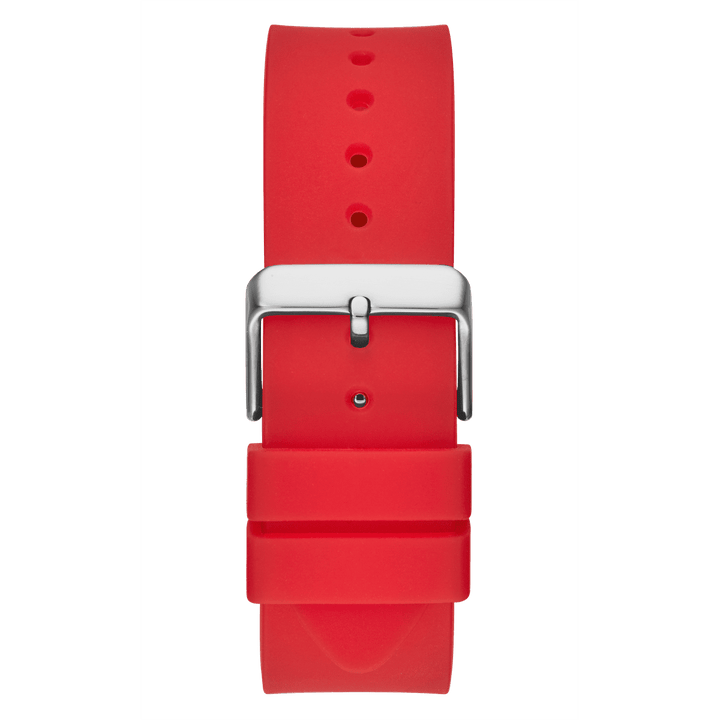 GUESS Mens Red Black Multi-Function Watch