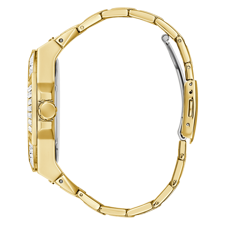 GUESS Mens Gold Tone Multi-Function Watch