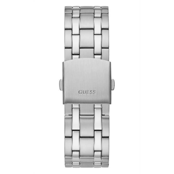 GUESS Mens Silver Tone Multi-Function Watch