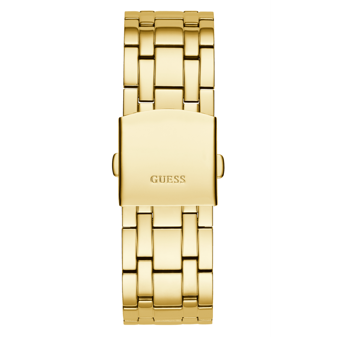 GUESS Mens Gold Tone Multi-Function Watch