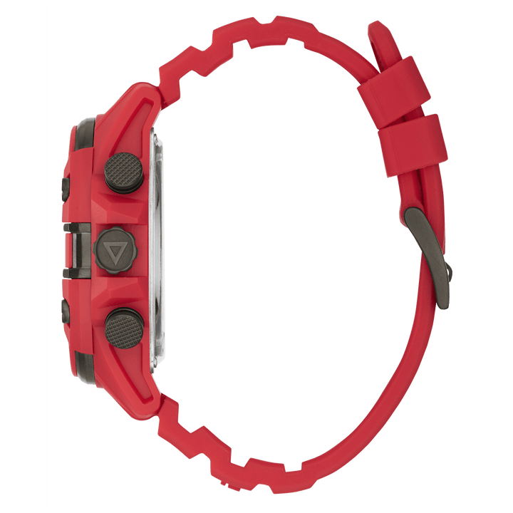 GUESS Mens Red Digital Watch